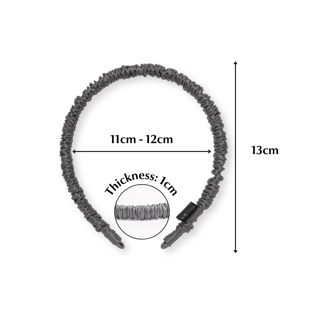 [Clearance] 19 Momme Silk Skinny Hair Hoop