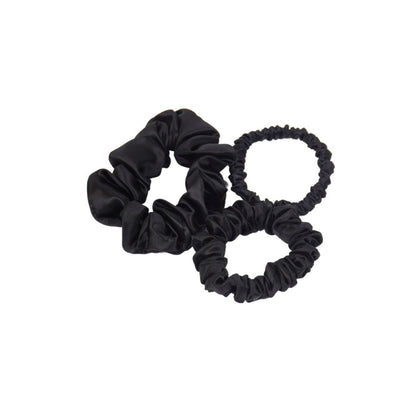 19 Momme Silk Scrunchies Mixed Size Set of 3 - Sutra Silk
