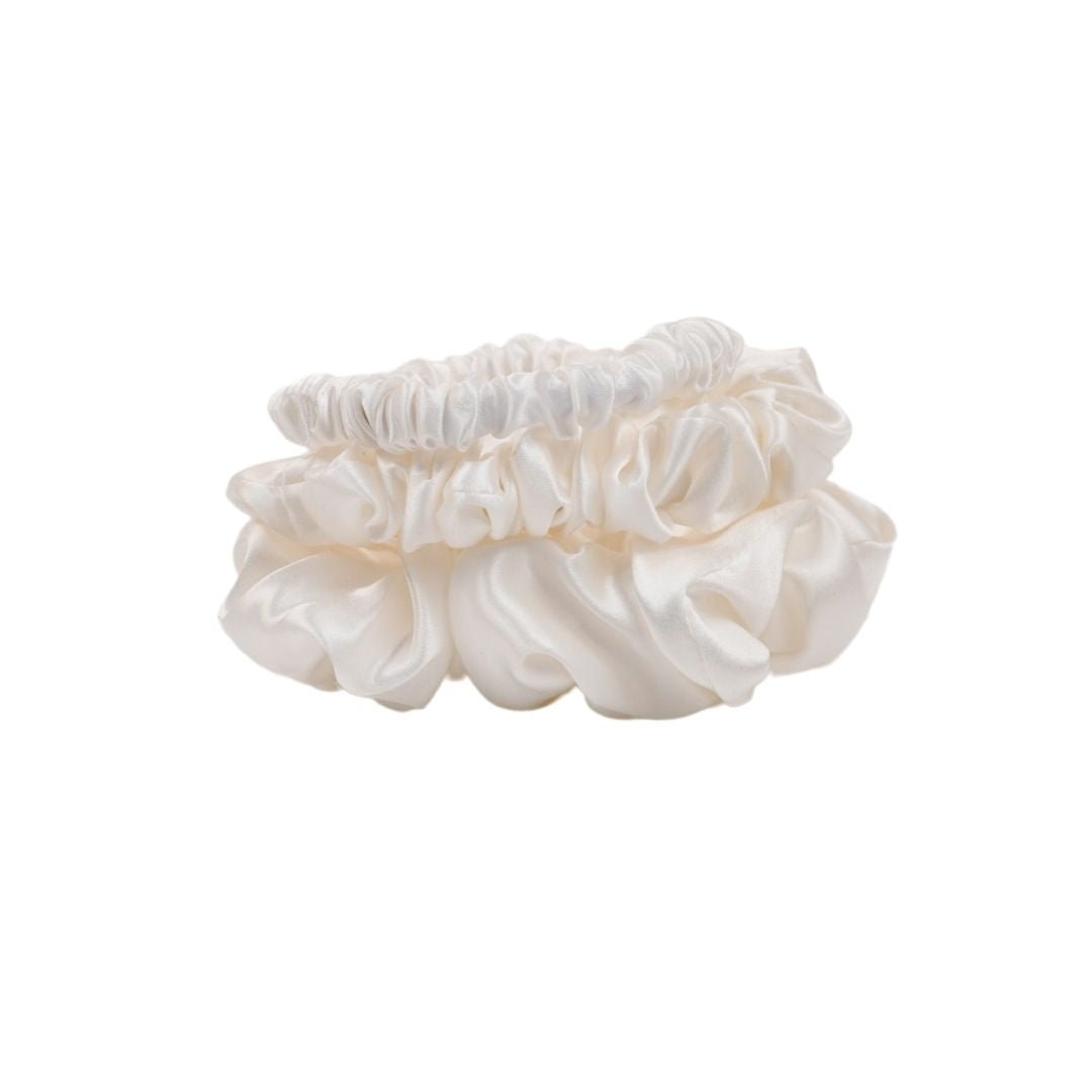 19 Momme Silk Scrunchies Mixed Size Set of 3 - Sutra Silk