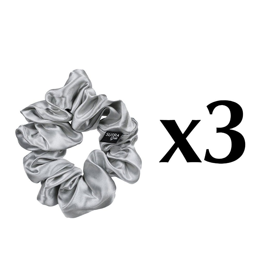 22 Momme Silk Scrunchies Large - Sutra Silk