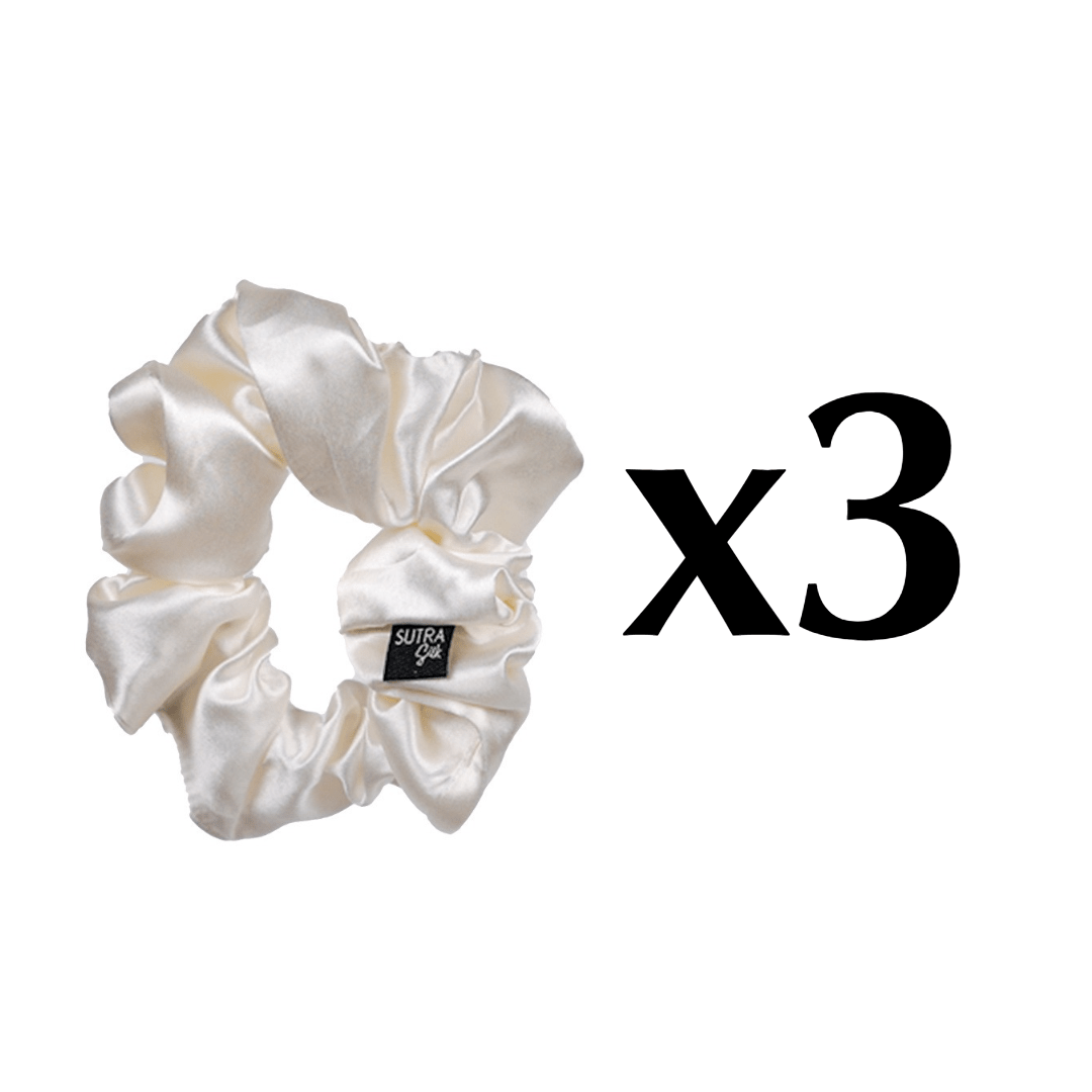 22 Momme Silk Scrunchies Large - Sutra Silk