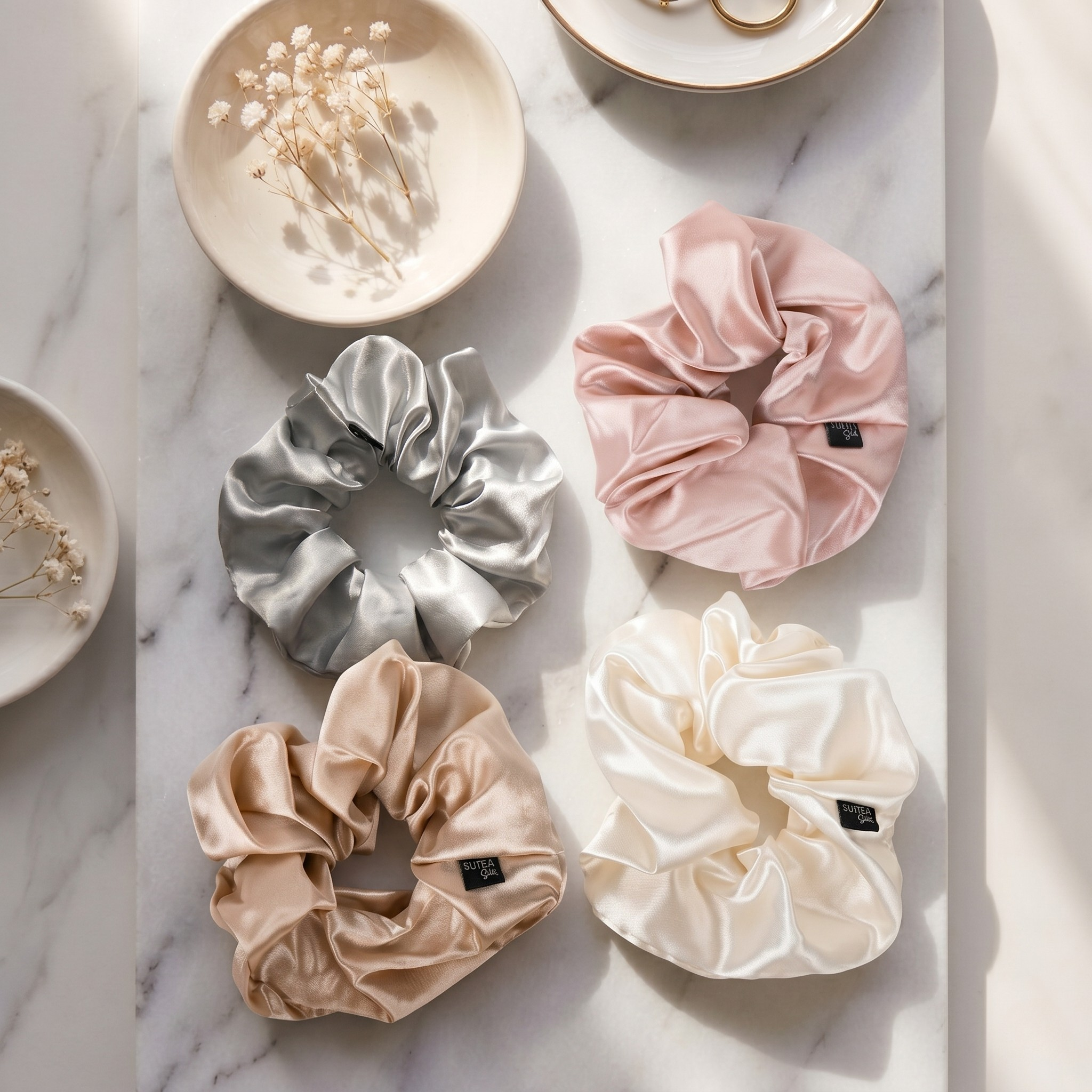 The Statement Silk Scrunchie — 22 Momme