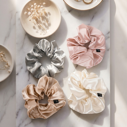 The Statement Silk Scrunchie — 22 Momme