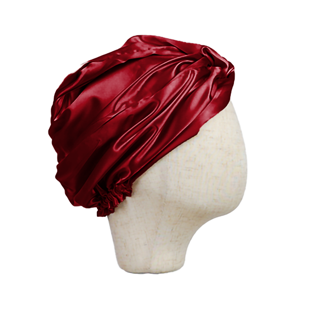 Double Sided Silk Bonnet with Adjustable Band