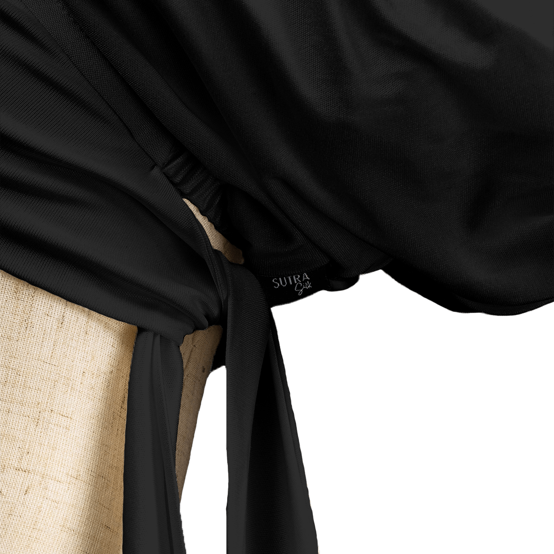 Criss Cross Silk Inner Tie Back - Sutra Silk