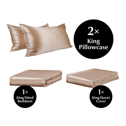 King 4 Piece Silk Bedding Set - Sutra Silk
