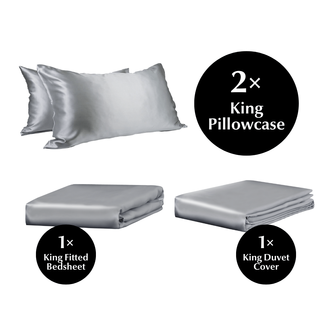 King 4 Piece Silk Bedding Set - Sutra Silk