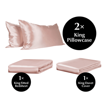 King 4 Piece Silk Bedding Set - Sutra Silk