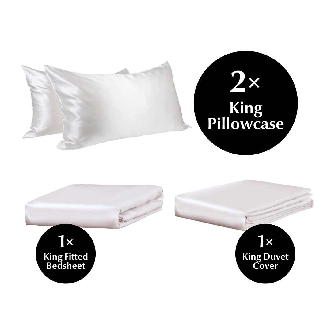 King 4 Piece Silk Bedding Set - Sutra Silk