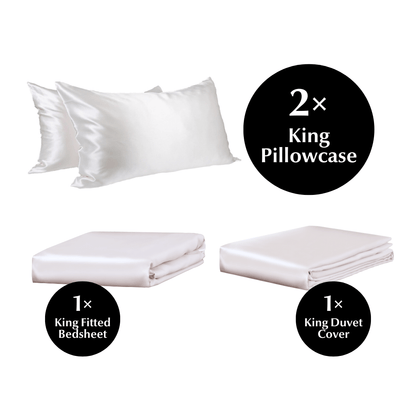 King 4 Piece Silk Bedding Set - Sutra Silk