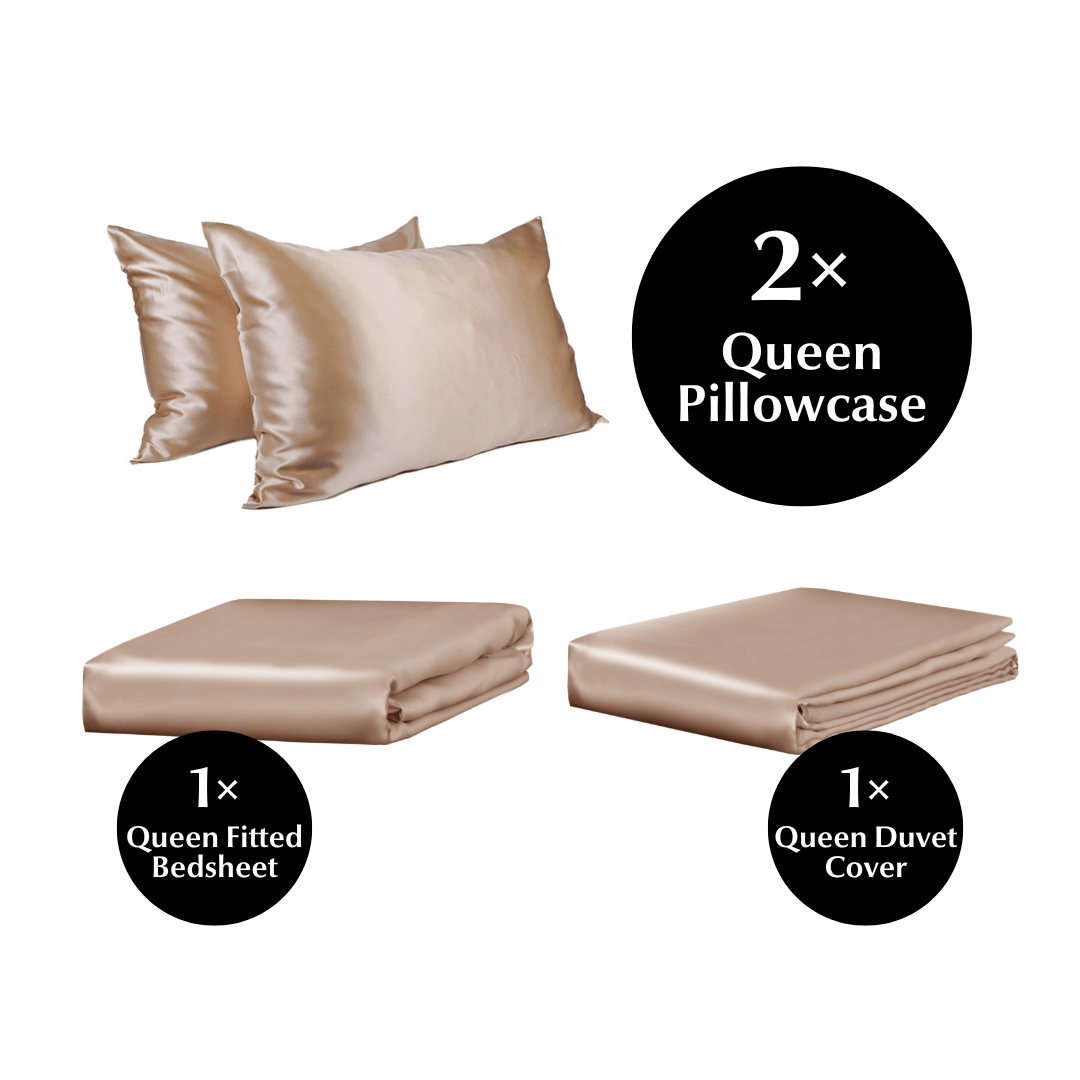 Queen 4 Piece Silk Bedding Set - Sutra Silk