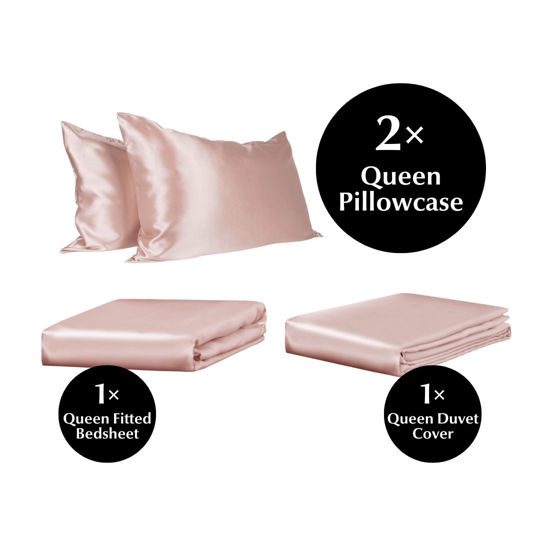 Queen 4 Piece Silk Bedding Set - Sutra Silk