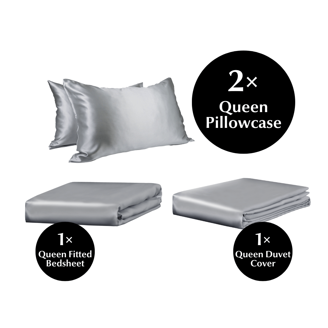 Queen 4 Piece Silk Bedding Set - Sutra Silk