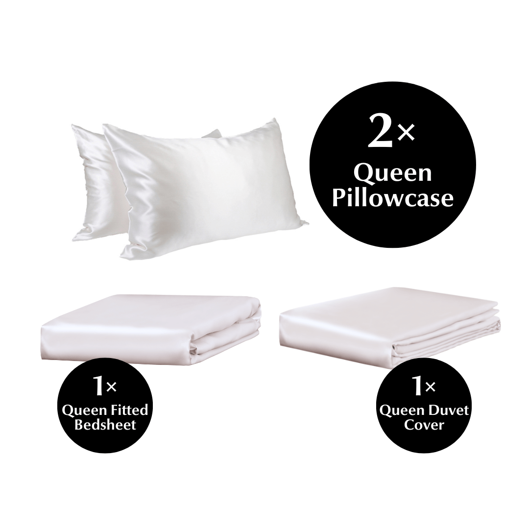 Queen 4 Piece Silk Bedding Set - Sutra Silk